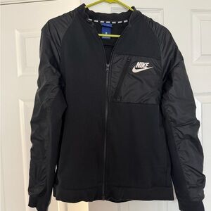 Nike Black Bomber-Style Full-Zip Jacket